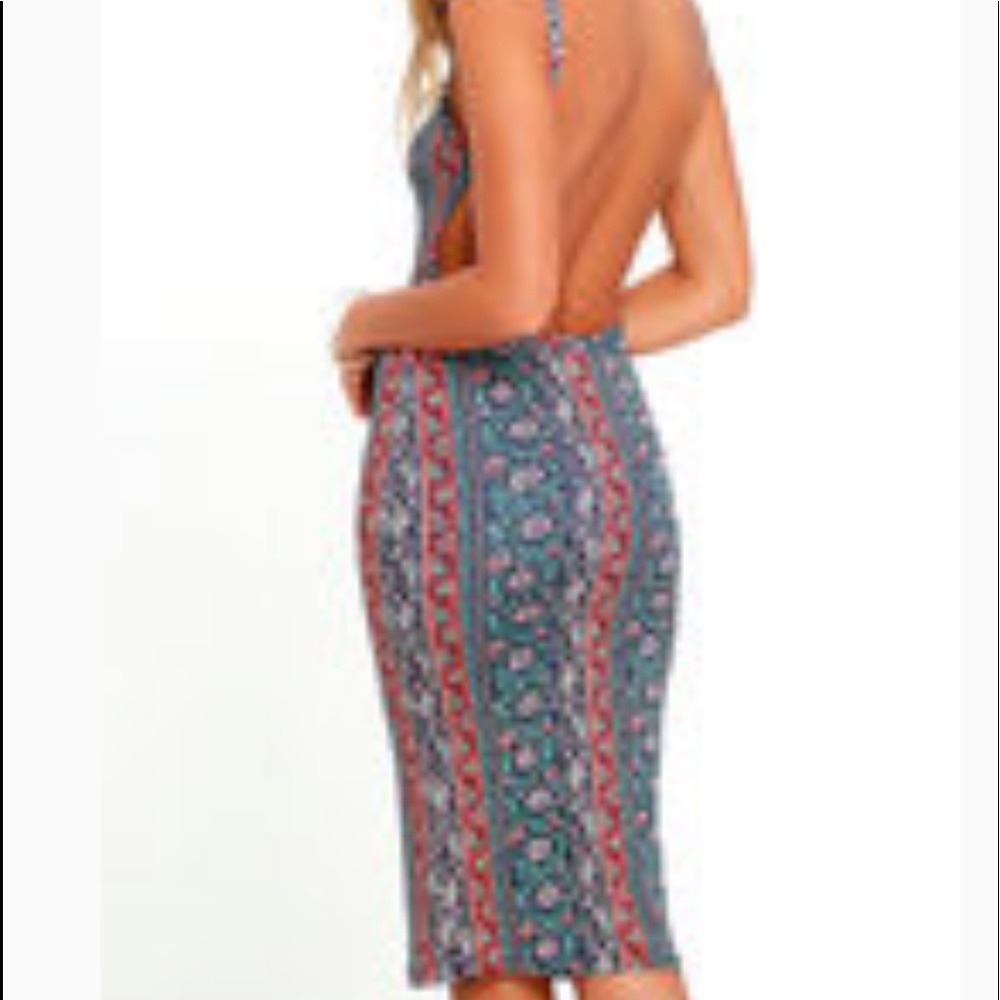 COPY - Long skin tight floral dress